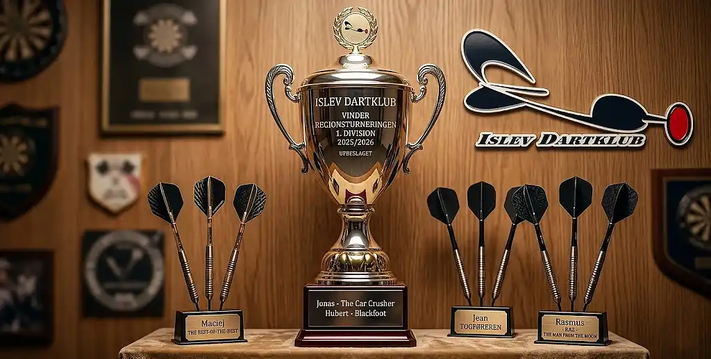 Den første pokal er klar til Islev’s pokalskab!